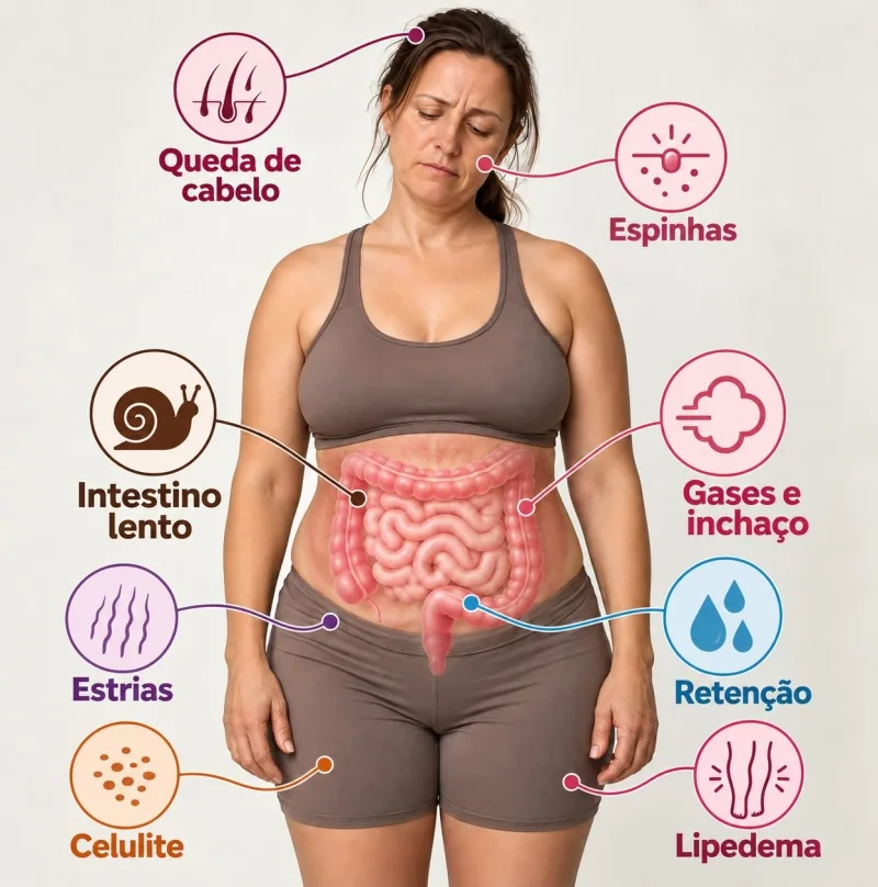 Sintomas do intestino desregulado